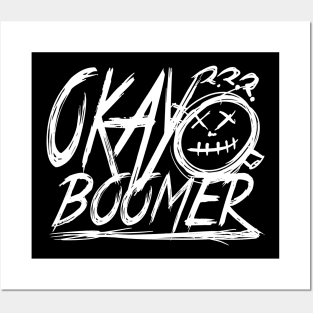 okay boomer. funny band logo. Posters and Art